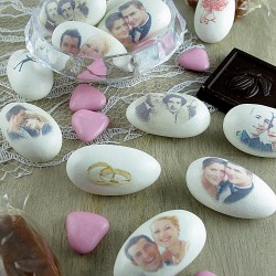 Dragées Caramels personnalisées MARIAGE PHOTO