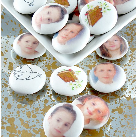 Palets Personnalisés Communion Chocolat  photo